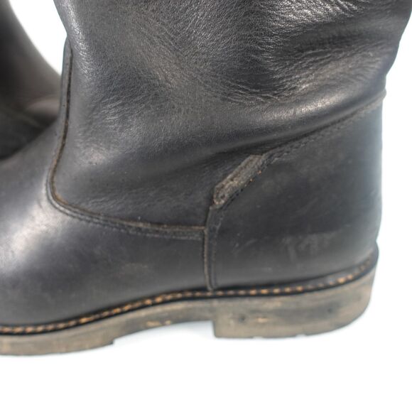 Vtg Harley Davidson Mens Size 11.5 Engineer Motorcycle Black Leather Boots 98000 main image 13